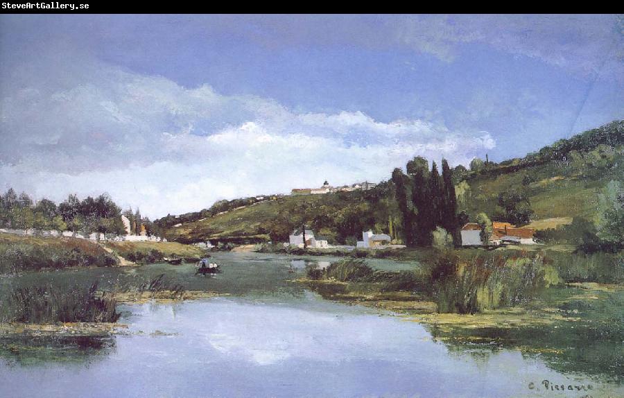 Camille Pissarro First Nepali Weiye Marx and Engels river bank